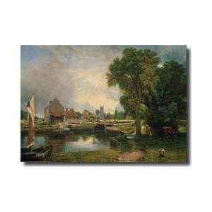  Dedham Lock And Mill 1820 Giclee Print