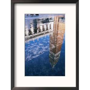  The Campanile Reflected in a Puddle, Venice, Veneto, Italy 