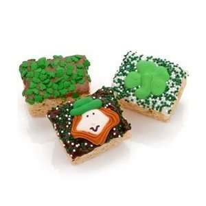 St. Patricks Day Chocolate Dipped Krispies   Individually Wrapped 