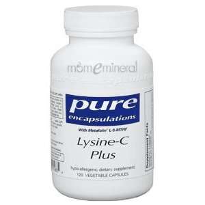 lysinec plus 120 vegetable capsules by pure encapsulations 