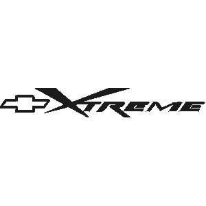 Chevy S10 Xtreme vinyl lettering decal sticker, White 