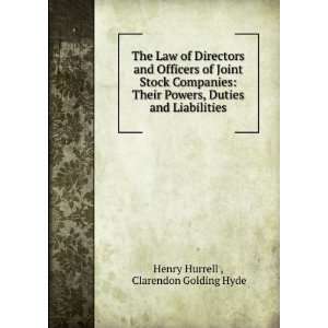  The Law of Directors and Officers of Joint Stock Companies 