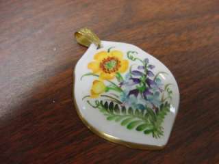 Rosenthal Porcelain Flower Pendant  