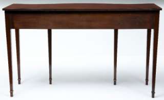 20TH CENTURY MAHOGANY SERPENTINE SERVING TABLE SIDEBOARD  