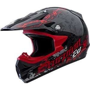  Scorpion VX 24 Hellraiser Motorcycle Helmet, Black/Red 