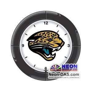  Jacksonville Jaguars Neon Clock