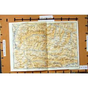  MITTENWALD SCHARNITZ HINTERRISS MAP 1958 GERMANY