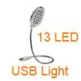 New Flexible USB 13 LED Light lamp for laptop PC  