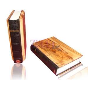  Russian Bible With Olive Wood Cover 