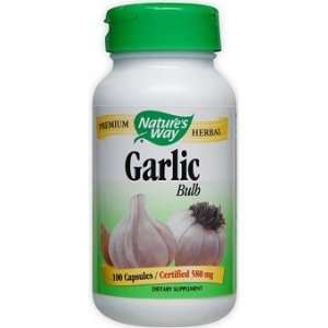  Natures Way Garlic Bulb 580 mg 100 Caps Health 