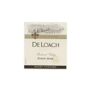  Deloach Pinot Noir Masut Vineyard 2006 750ML Grocery 