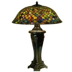 Fish Scale Table Lamp 30 Inches H
