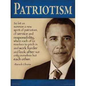  Patriotism (Barack Obama) Motivational Poster