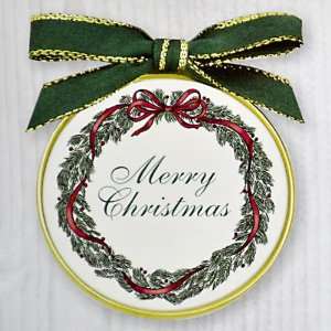  Barlow Designs Classic Ornaments   Merry Christmas Wreath 