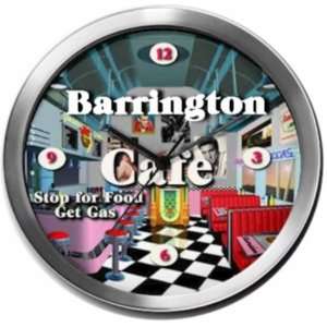  BARRINGTON 14 Inch Cafe Metal Clock Quartz Movement 