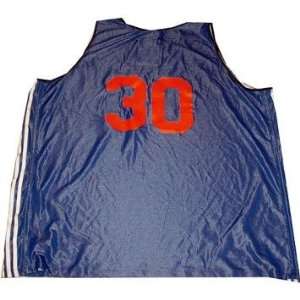  Earl Barron #30 2010 Knicks Used Blue/Grey Reversible 