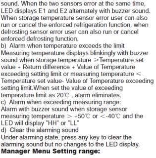   Temperature Controller refrigeration/defrosting control with 2 sensors