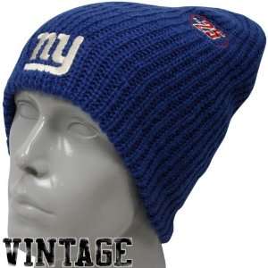  Reebok New York Giants Royal Blue Origin Long Knit Beanie 
