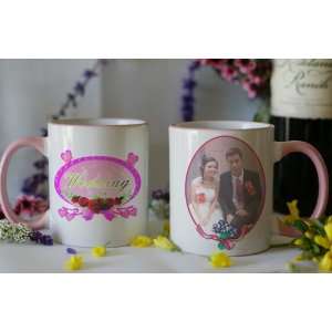  Wedding personlized /Custom Ceramic Coffee Mug Rim and 