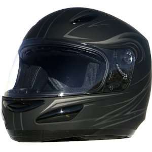GMAX GM48 Derk Mens Street Racing Motorcycle Helmet   Flat Black 