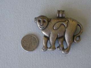Miau or Hmong South China silver monkey pendant  