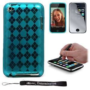 Durable Crystal HD Flexible Skin Checker Design for Apple iPod Touch 4 
