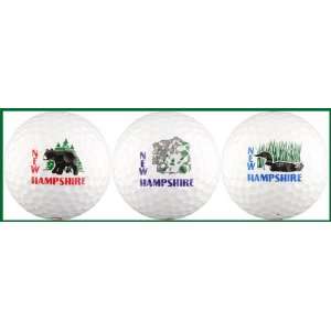  New Hampshire Golf Balls w/ Bear, Old Man and Loon Sports 