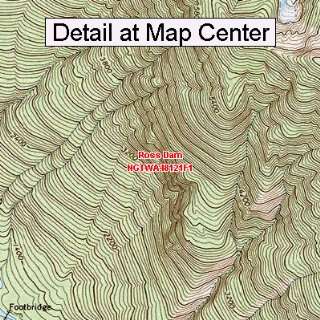  USGS Topographic Quadrangle Map   Ross Dam, Washington 
