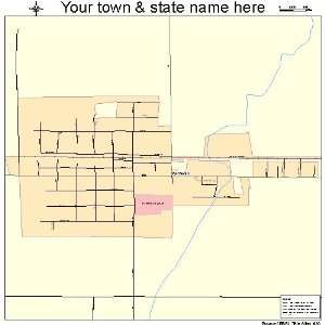  Street & Road Map of Bartelso, Illinois IL   Printed 