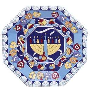  Hanukkah Paper Plates. Menorah and Dreidel Designs. Each 