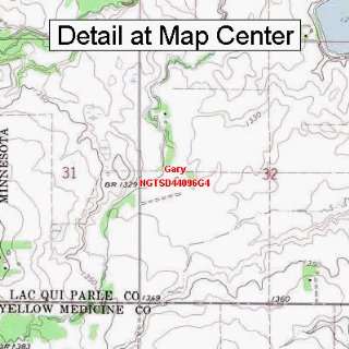   Topographic Quadrangle Map   Gary, South Dakota (Folded/Waterproof