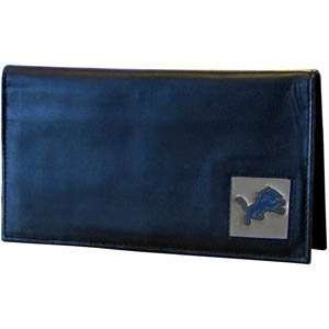  Detroit Lions Executive Leather Checkbook Cover in a Tin   NFL 