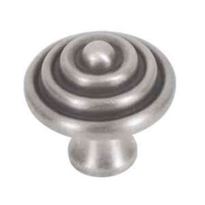  Betsy Fields   Concentric Knob   Brushed Satin Pewter L 