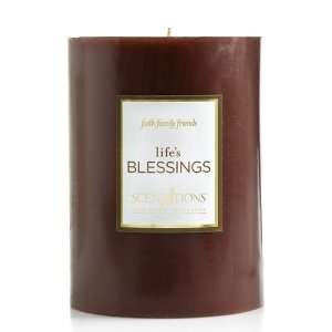  Lifes Blessings 3 d x 4 h Pillar Candle