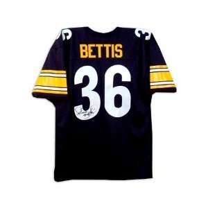 Jerome Bettis Signed Steelers t/b Black Jersey  Sports 