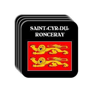   Normandy)   SAINT CYR DU RONCERAY Set of 4 Mini Mousepad Coasters