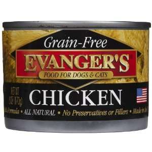   Free Dog/Cat Canned Food Evangers Grain Free 100% Chicken Dog 2