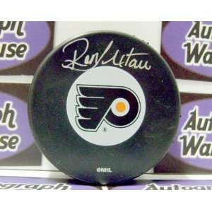  Ron Hextall Autographed Hockey Puck Philadelphia Flyers 