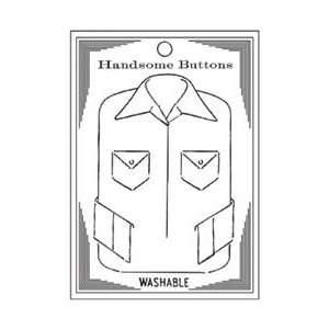 Unity Stamps Itty Bitty Cosmo Unmounted Rubber Stamp Handsome Buttons 