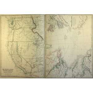  Blackie Map of Western United States (1860) Office 