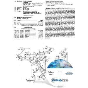  NEW Patent CD for TAPE CARTRIDGE SYSTEM 