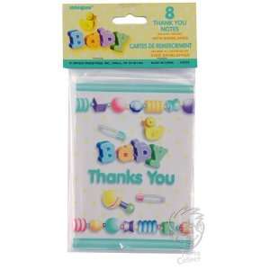  Baby Bliss Baby Shower Thank You Notes 8 Pack Kitchen 