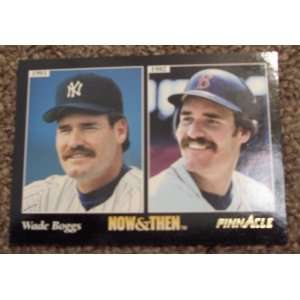  1991 Pinnacle Wade Boggs # 476 MLB Baseball Now and Then 