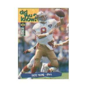   1995 Collectors Choice #43 Steve Young Did You Know 