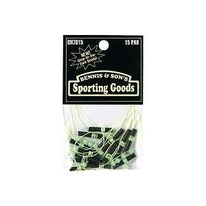  Rod N Bobbs Bobber Stops with Glow Beads 15 pack Sports 
