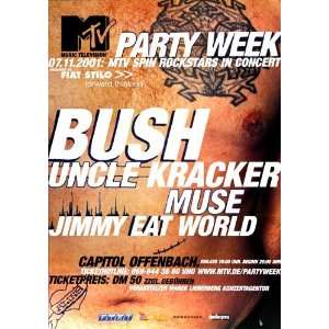  Bush   MTV Spin Rockstars 2001   CONCERT   POSTER from 