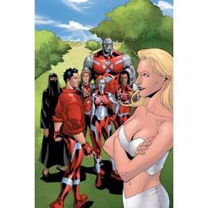   , Rockslide, Tag, Emma Frost by Clayton Henry, 48x72