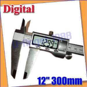 new 12 300mm metal digital lcd caliper vernier gauge micrometer with 