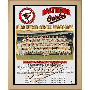 Healy Baltimore Orioles 1966 World Series Team Picture Plaque  