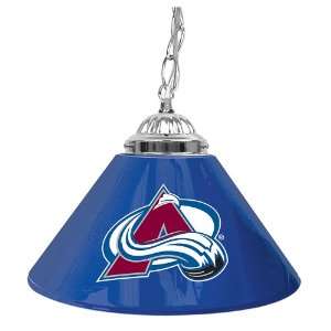  NHL Colorado Avalanche 14 Inch Single Shade Bar Lamp, Blue 